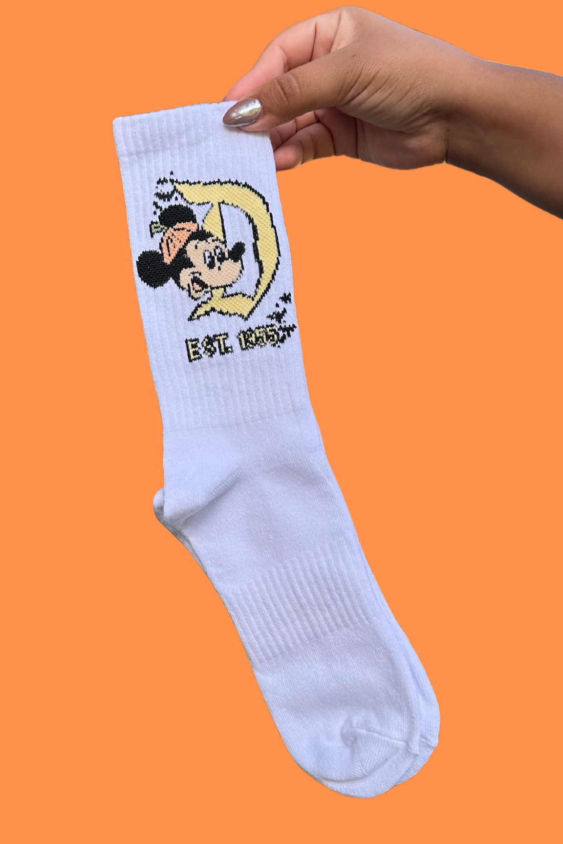 Halloween "D" Crewneck Socks